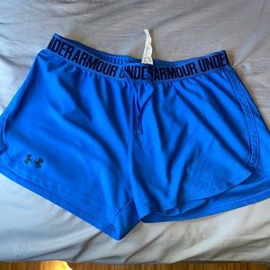 Blue under armour shorts